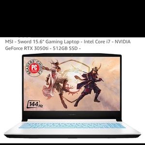 Msi gaming laptop